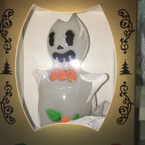 Bellagio Mouth Blown Glass Ghost Ornament - Picture 2 of 5
